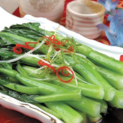 口感好的白灼菜心