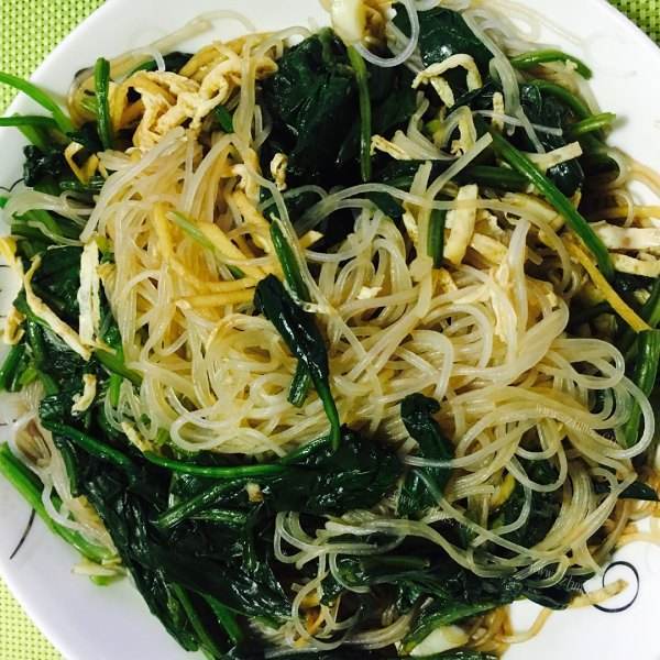 家常菜菠菜粉丝