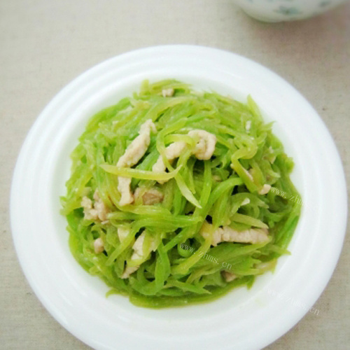 十分好吃之莴笋炒肉丝