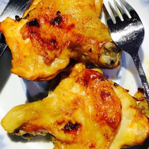 下酒菜烤鸡腿