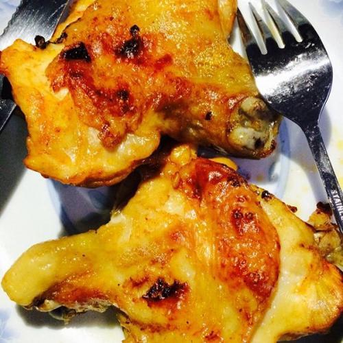 下酒菜烤鸡腿
