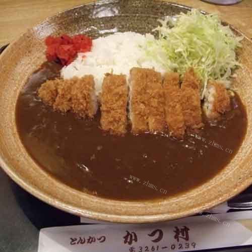 酥香黄金咖喱猪扒饭