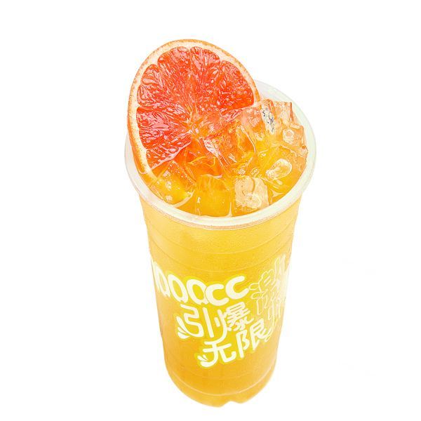 流行饮品葡萄柚绿茶