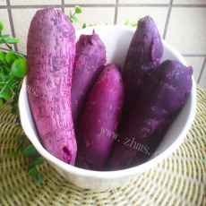 简单的蒸紫薯