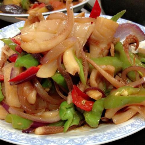 葱爆鱿鱼