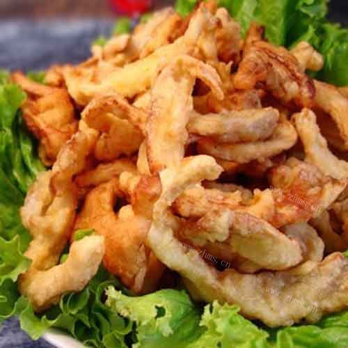 自制油炸蘑菇
