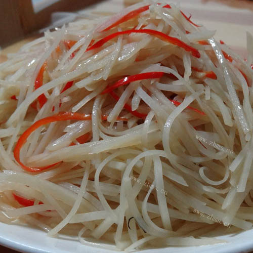 诱人的醋溜土豆丝
