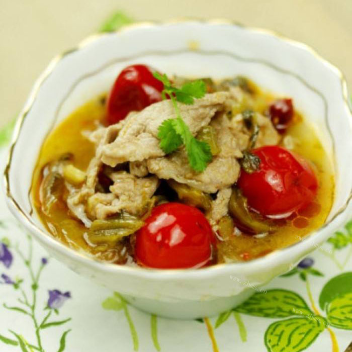 酸菜肉片