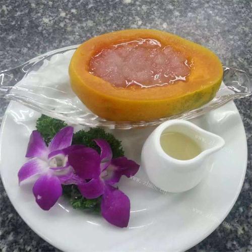 DIY雪蛤炖木瓜