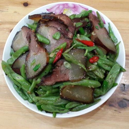 美美厨房之腊肉炒豆角