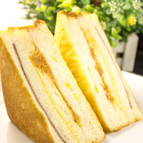 好吃的冰淇淋三明治