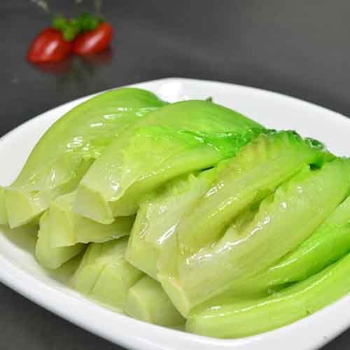 四溢的白灼生菜
