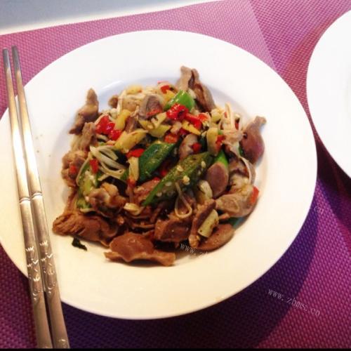 营养榨菜炒鸡胗