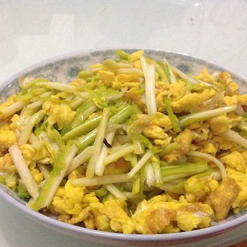营养美食之蒜苗炒鸡蛋