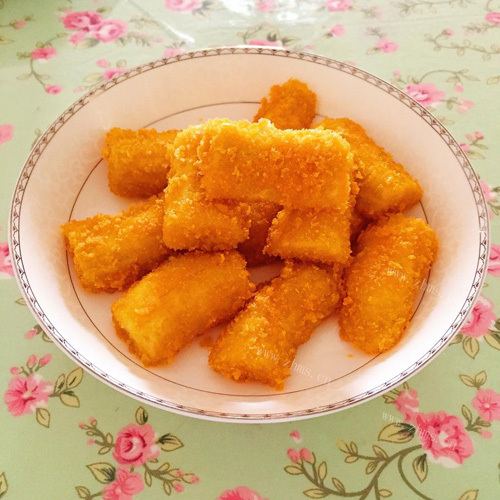 香气逼人的油炸香蕉