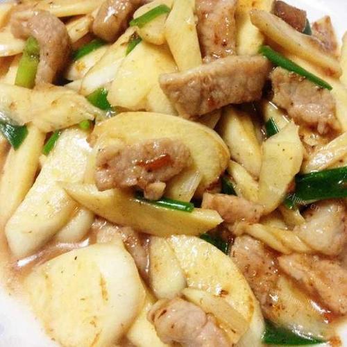 #幸福时刻#茭白炒肉