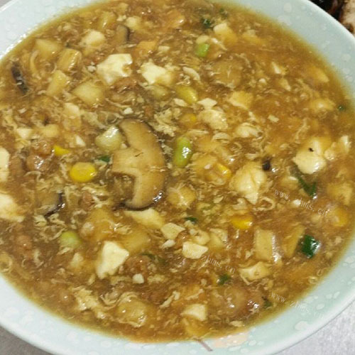 鲜美可口八宝豆腐羹