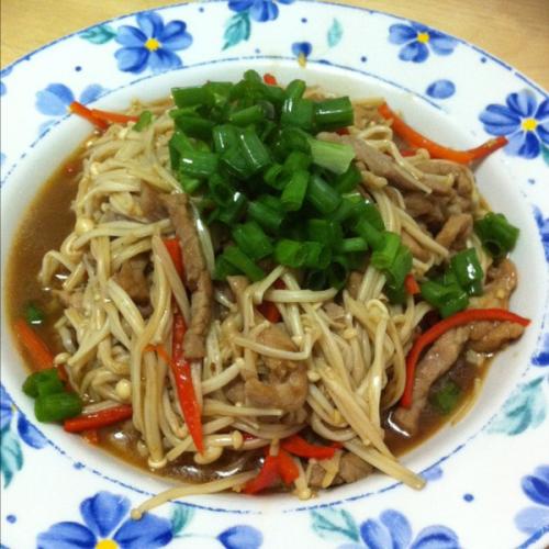 简单版炒金针菇