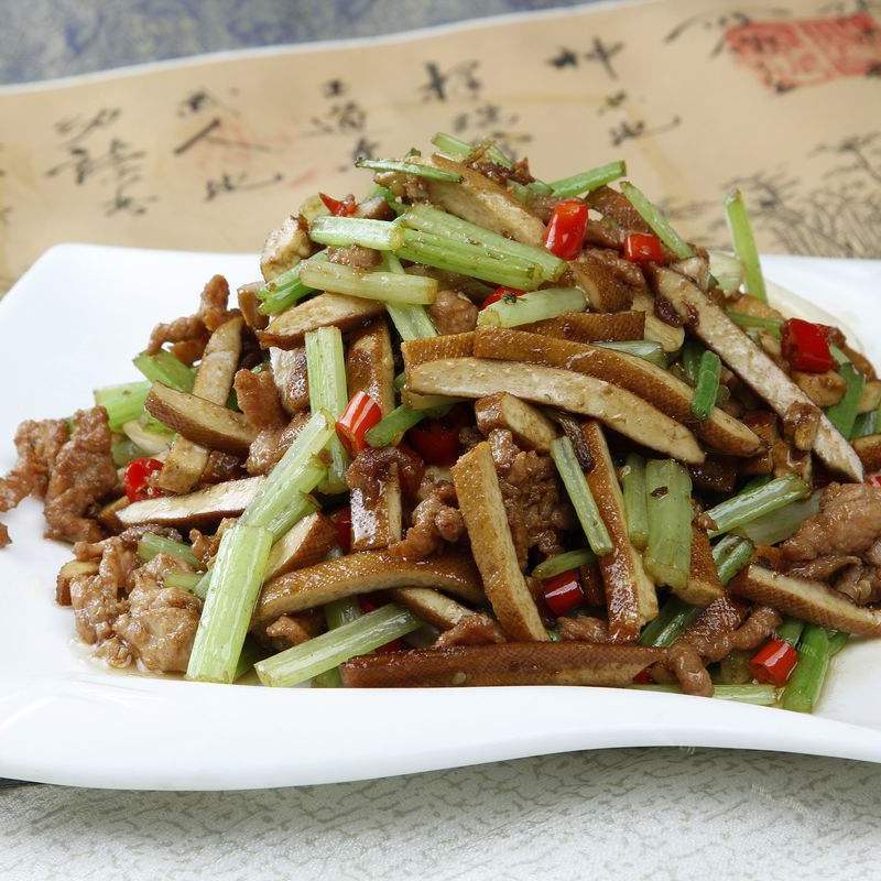 味道鲜美的攸县香干炒肉