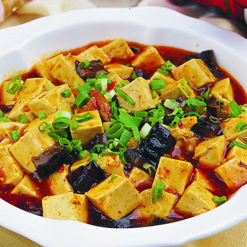 清香的肉末烧豆腐