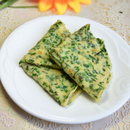 减肥的韭菜煎饼