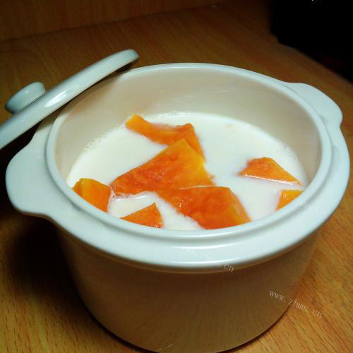 秀色可餐的木瓜炖奶