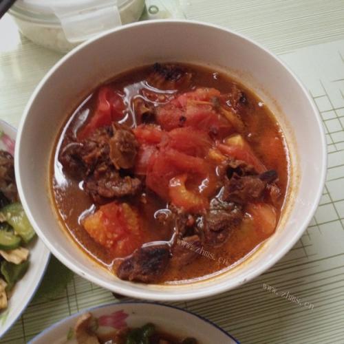 色香味俱全的西红柿炖牛肉