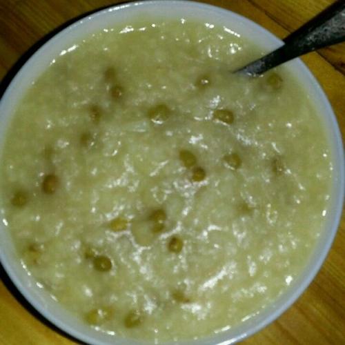 家常绿豆粥