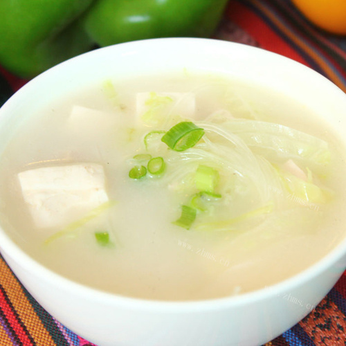 嫩滑鸡汤炖豆腐