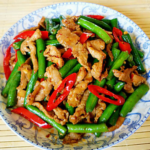 自制豆角炒肉