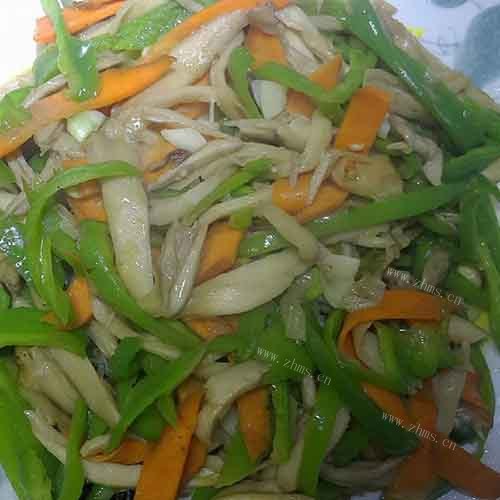 秀色可餐的素炒杏鲍菇