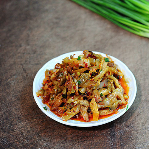 妈妈教我做榨菜炒肉丝