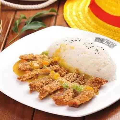 自制黄金咖喱猪扒饭