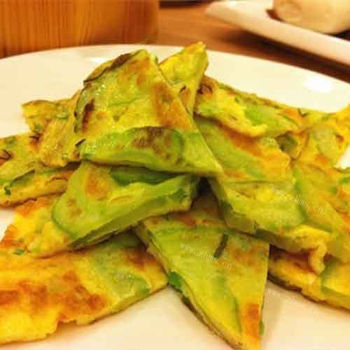 香鲜至极的苦瓜蛋饼