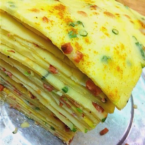 葱花鸡蛋煎饼