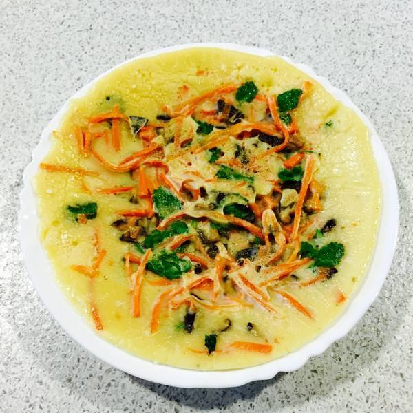 中式主食胡萝卜鸡蛋饼