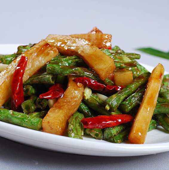 家常素炒豆角