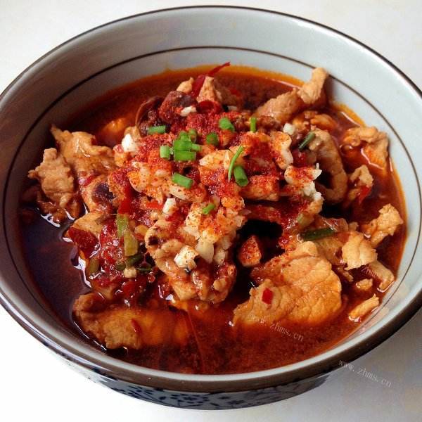 好吃的家常水煮肉片