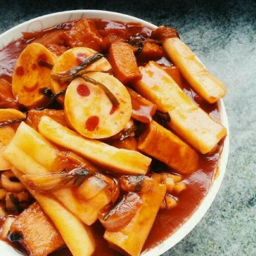 美味的韩国炒年糕