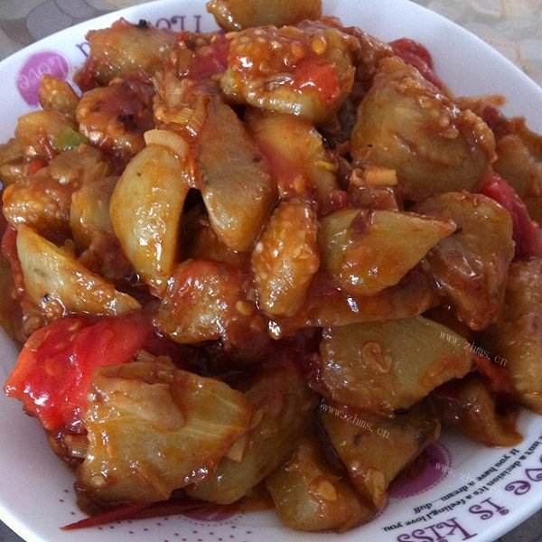 家常肉片烧茄子 
