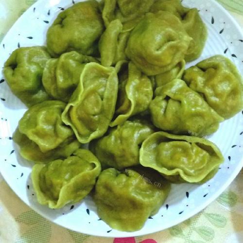 味道鲜美的翡翠饺