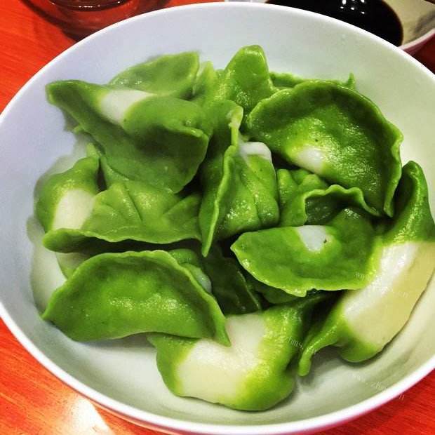 好吃的翡翠饺