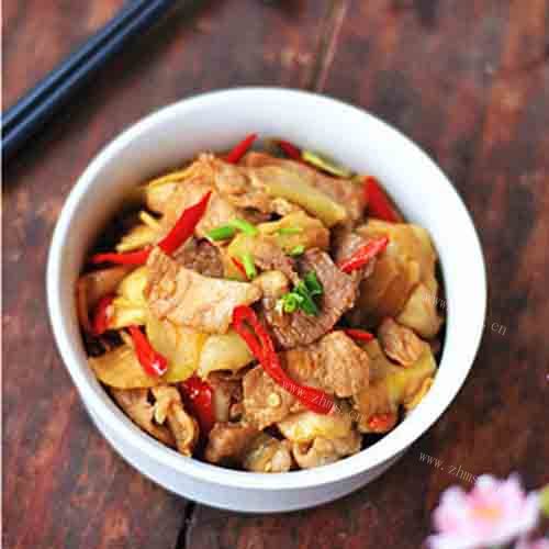 咸香的大头菜炒肉