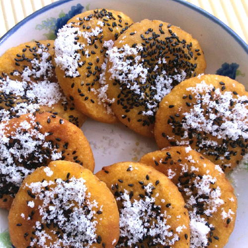 黑芝麻南瓜饼