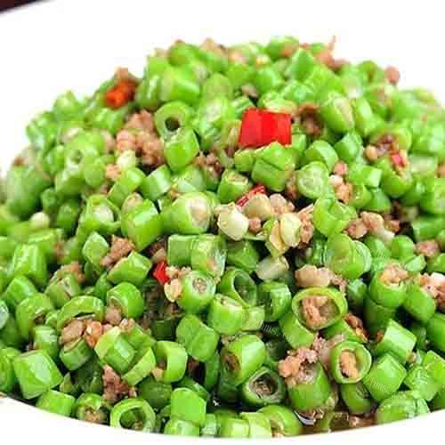 独特的肉末豆角
