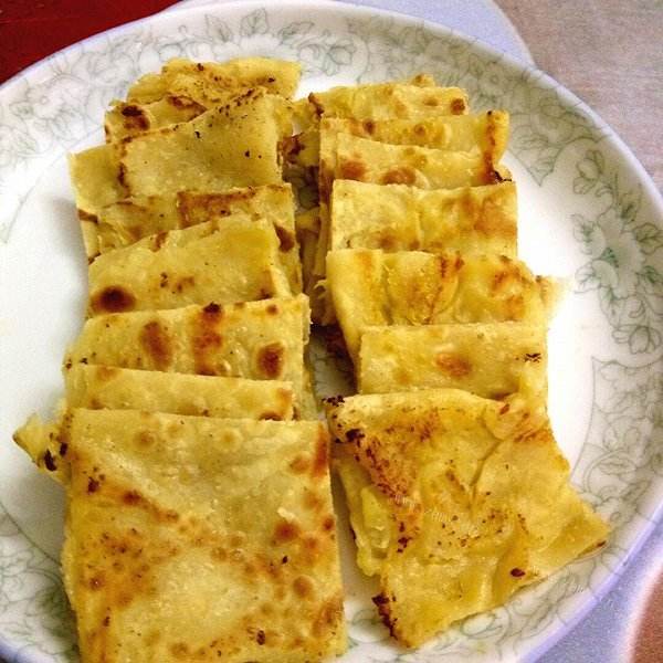 简单的榴莲薄饼