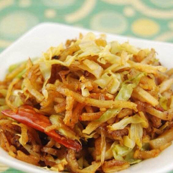懒人版圆白菜炒饼