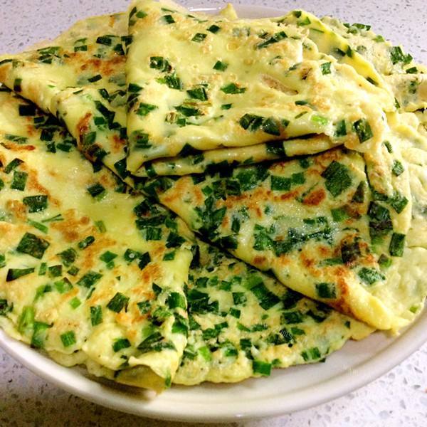 家常韭菜鸡蛋饼