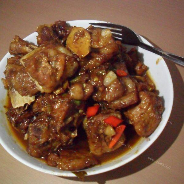美味的橙汁排骨