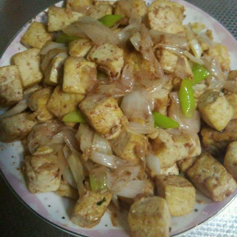 好吃的虾酱炒豆腐 